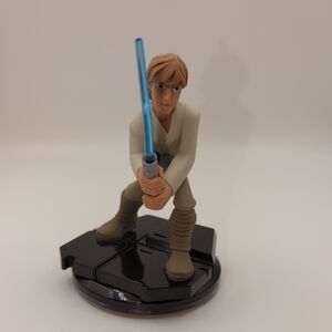 Star Wars Luke Skywalker Disney Infinity Action Figure with Blue Lightsaber